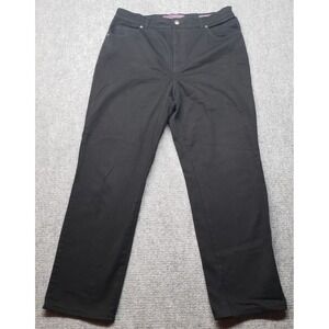 Gloria Vanderbilt Jeans Womens 14 Black Amanda Hight Waist Stretch